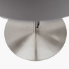 Elin Brushed Silver and Steel Grey Table Lamp