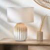 Amalia Natural Ombre Textured Stoneware Table Lamp Base