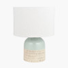 Lotta Duck Egg and Natural Stoneware Table Lamp Base