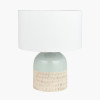 Lotta Duck Egg and Natural Stoneware Table Lamp Base