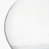 Hallie Clear Glass and Grey Shade Table Lamp