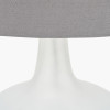 Tamsin Frosted White Glass Table Lamp