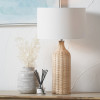 Anika Natural Rattan Bottle Table Lamp