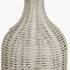 Anika Grey Wash Rattan Bottle Table Lamp