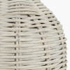 Anika Grey Wash Rattan Bottle Table Lamp