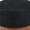 Elio Black and Wood Effect Textured Ceramic Table Lamp