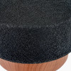 Elio Black and Wood Effect Textured Ceramic Table Lamp