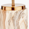 Carrara Natural Stone Effect Ceramic Table Lamp