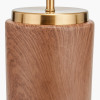 Carrara Wood Effect Ceramic Table Lamp