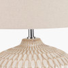 Cassius Warm White Textured Glazed Ceramic Table Lamp