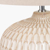 Cassius Warm White Textured Glazed Ceramic Table Lamp