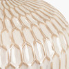 Cassius Warm White Textured Glazed Ceramic Table Lamp