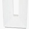 Block White Ceramic Tall Table Lamp