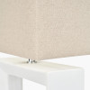 Block White Ceramic Rectangular Table Lamp