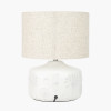 Flora White Small Floral Ceramic Table Lamp