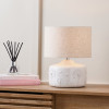 Flora White Small Floral Ceramic Table Lamp