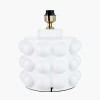 Serenity White Bobbled Ceramic Large Table Lamp Base