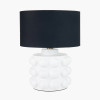 Serenity White Bobbled Ceramic Large Table Lamp Base