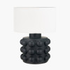 Serenity Black Bobbled Ceramic Large Table Lamp Base