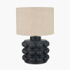 Serenity Black Bobbled Ceramic Large Table Lamp Base