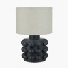 Serenity Black Bobbled Ceramic Large Table Lamp Base