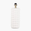 Sohan White Bobbled Ceramic Tall Table Lamp Base