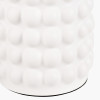 Sohan White Bobbled Ceramic Tall Table Lamp Base