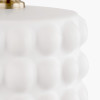 Sohan White Bobbled Ceramic Tall Table Lamp Base