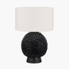 Wrenley Black Ceramic Sea Urchin Table Lamp Base