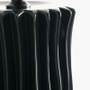 Devony Black Pleated Ceramic Table Lamp Base