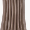 Devony Taupe Pleated Ceramic Table Lamp Base