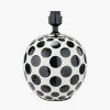 Larisa Black Polka Dot Ceramic Table Lamp Base