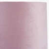 Thea Lillac and Gold Leaf Ceramic Table Lamp Base with Rene 35cm Blush Velvet Cylinder Lampshade