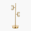 Alondra Gold Metal and White Glass LED Table Lamp