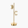 Alondra Gold Metal and White Glass LED Table Lamp