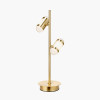 Alondra Gold Metal and White Glass LED Table Lamp