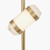 Alondra Gold Metal and White Glass LED Table Lamp