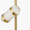 Alondra Gold Metal and White Glass LED Table Lamp