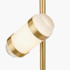 Alondra Gold Metal and White Glass LED Table Lamp