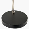 Benedict Black and Brushed Silver Metal Table Lamp