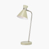 Benedict Sage and Brushed Silver Metal Table Lamp