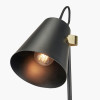 Theia Black and Brushed Brass Task Table Lamp