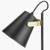 Theia Black and Brushed Brass Task Table Lamp