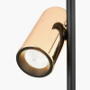 Xena Black and Rose Gold Metal LED Table Lamp