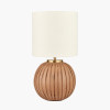 Ezekiel Natural Terracotta Textured Ball Table Lamp