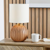 Ezekiel Natural Terracotta Textured Ball Table Lamp