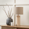 Kanoa Limestone Cylinder Table Lamp