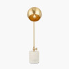 Eloise Gold Metal and Marble Table Lamp