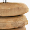 Amir Natural Mango Wood 3 Pebble Table Lamp