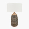 Caspian Natural Mango Wood Grooved Table Lamp